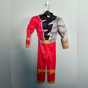 Power Ranger Costume Dino Fury Red Ranger Muscle Size M 7-8 Halloween No Mask